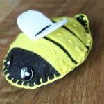 Bumble Bee Plush Toy Or Pincushion Wingsyellow..