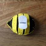 Bumble Bee Plush Toy Or Pincushion Wingsyellow..