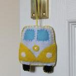 Vw Classic Campervan Yellow Toy Plushie Air..