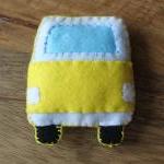 Vw Classic Campervan Yellow Toy Plushie Air..