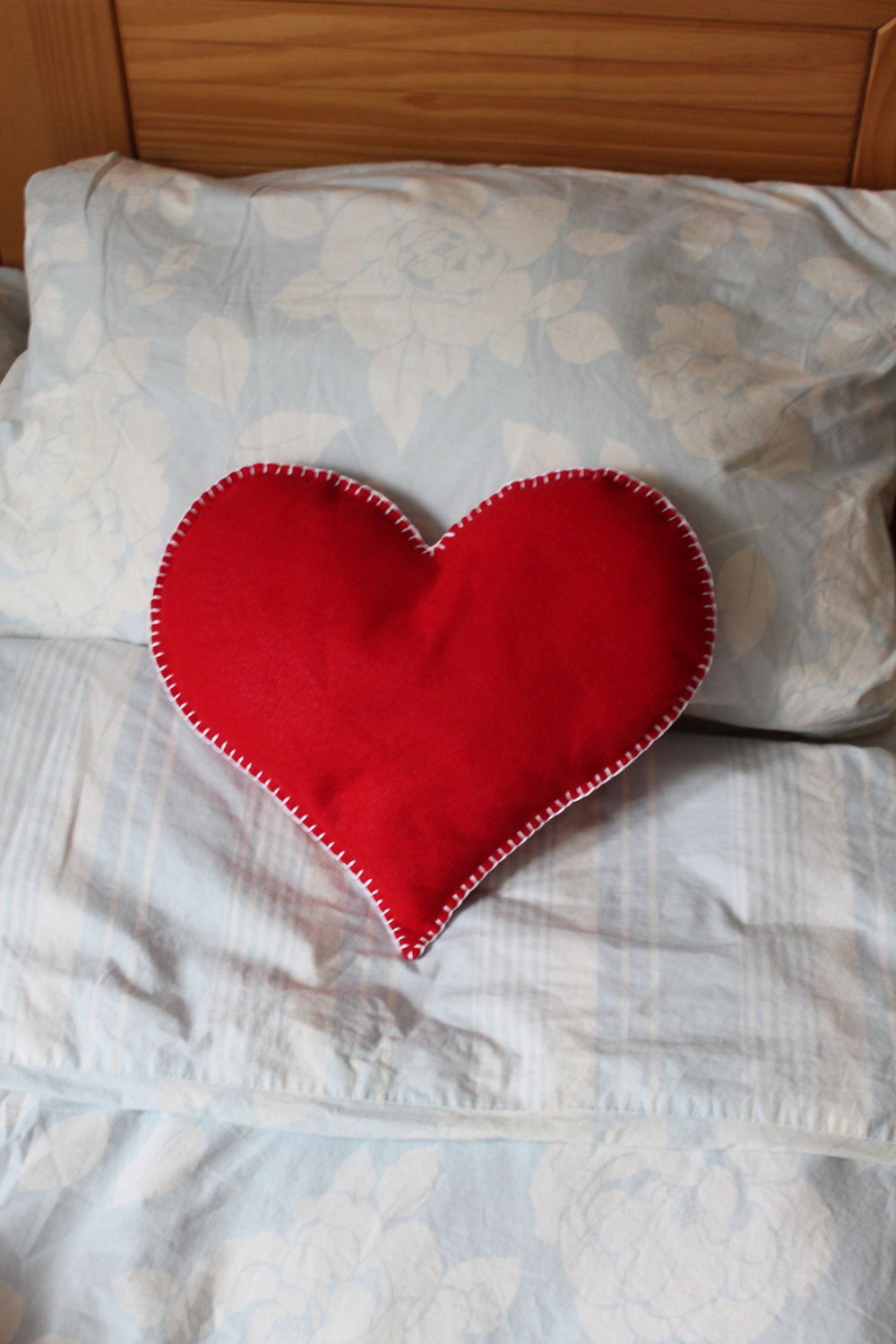 heart cushion with photo